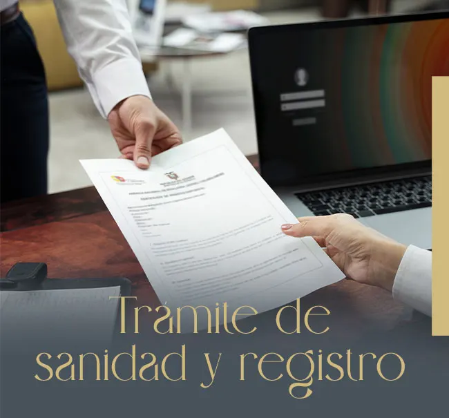 Tramite de sanidad y registro